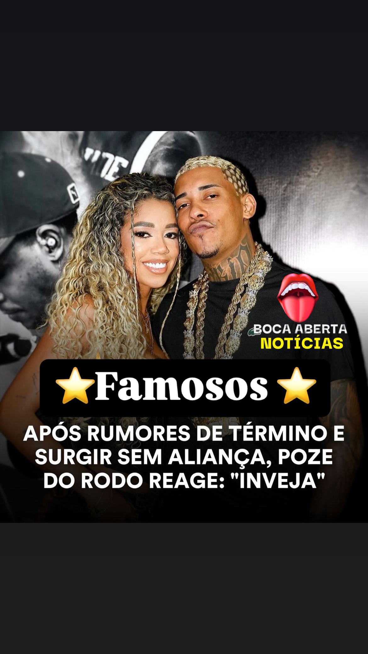 Com rumores de término Mc Poze declara “ inveja”