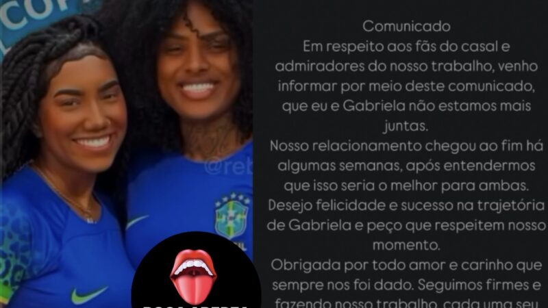 Acabou!! Allana, cantora A Dama do Pagode, comunicou que não está mais com Gabriela Messy.