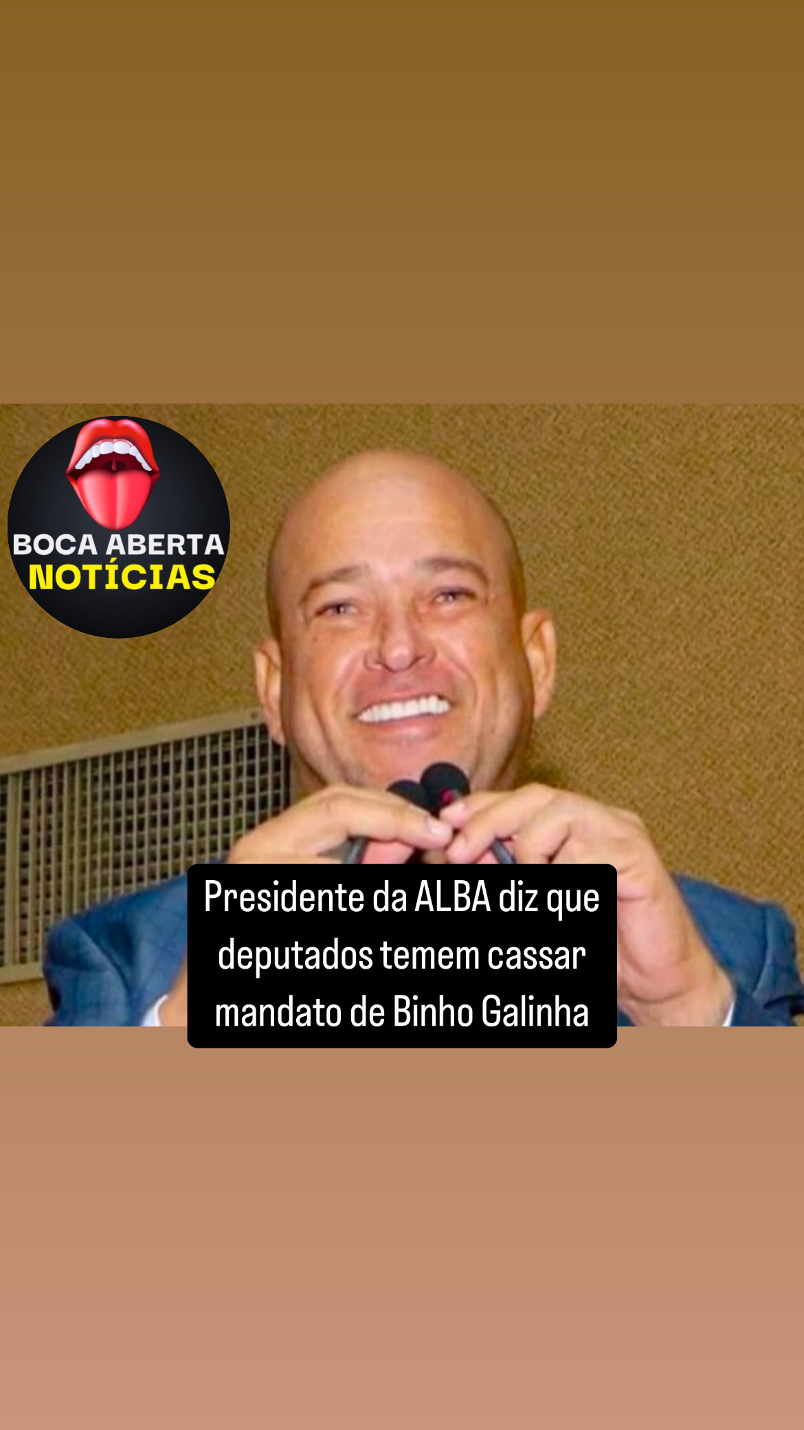 Presidente da ALBA diz que deputados temem cassar mandato de Binho Galinha