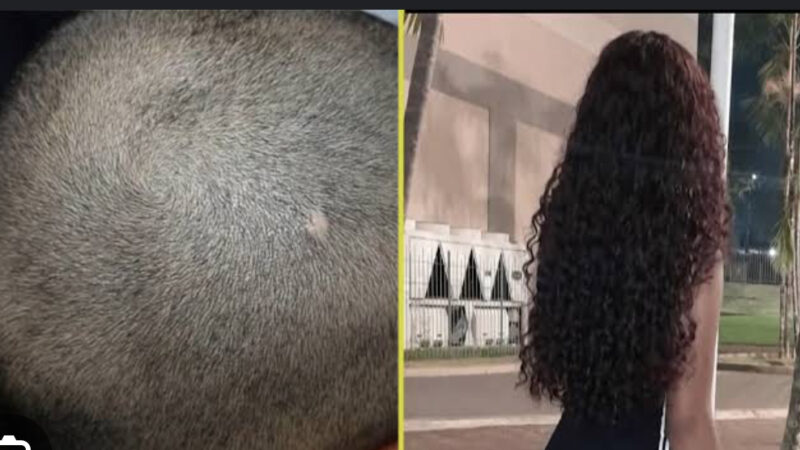 Adolescente tem cabelo raspado em ato religioso