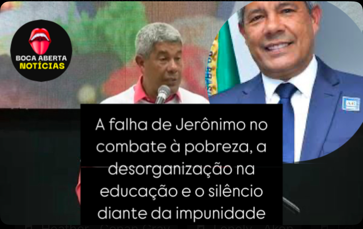 Jerônimo falhou ( o governado está fazendo um desgoverno)!!