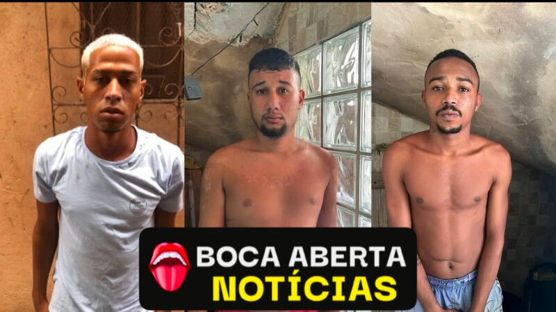 DOGÃO, MOLENGA E CABEÇA” Trio é capturado com drogas pela Rondesp.