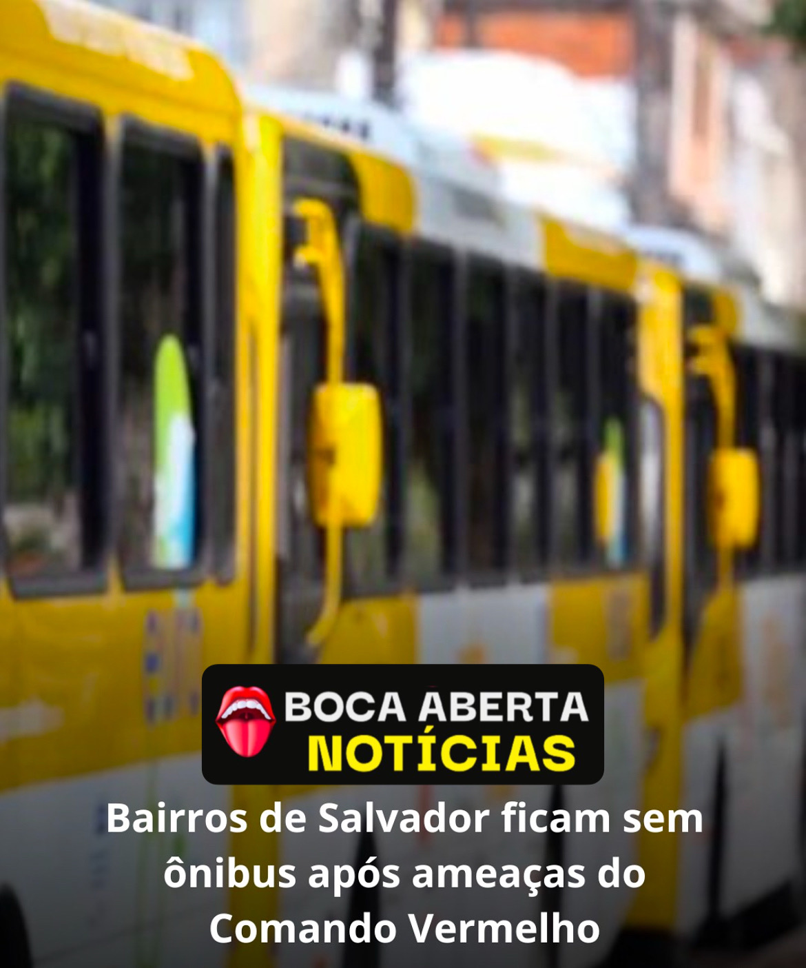 Os ônibus de Salvador estão sem circular em três bairros da capital baiana por conta de situação de insegurança.