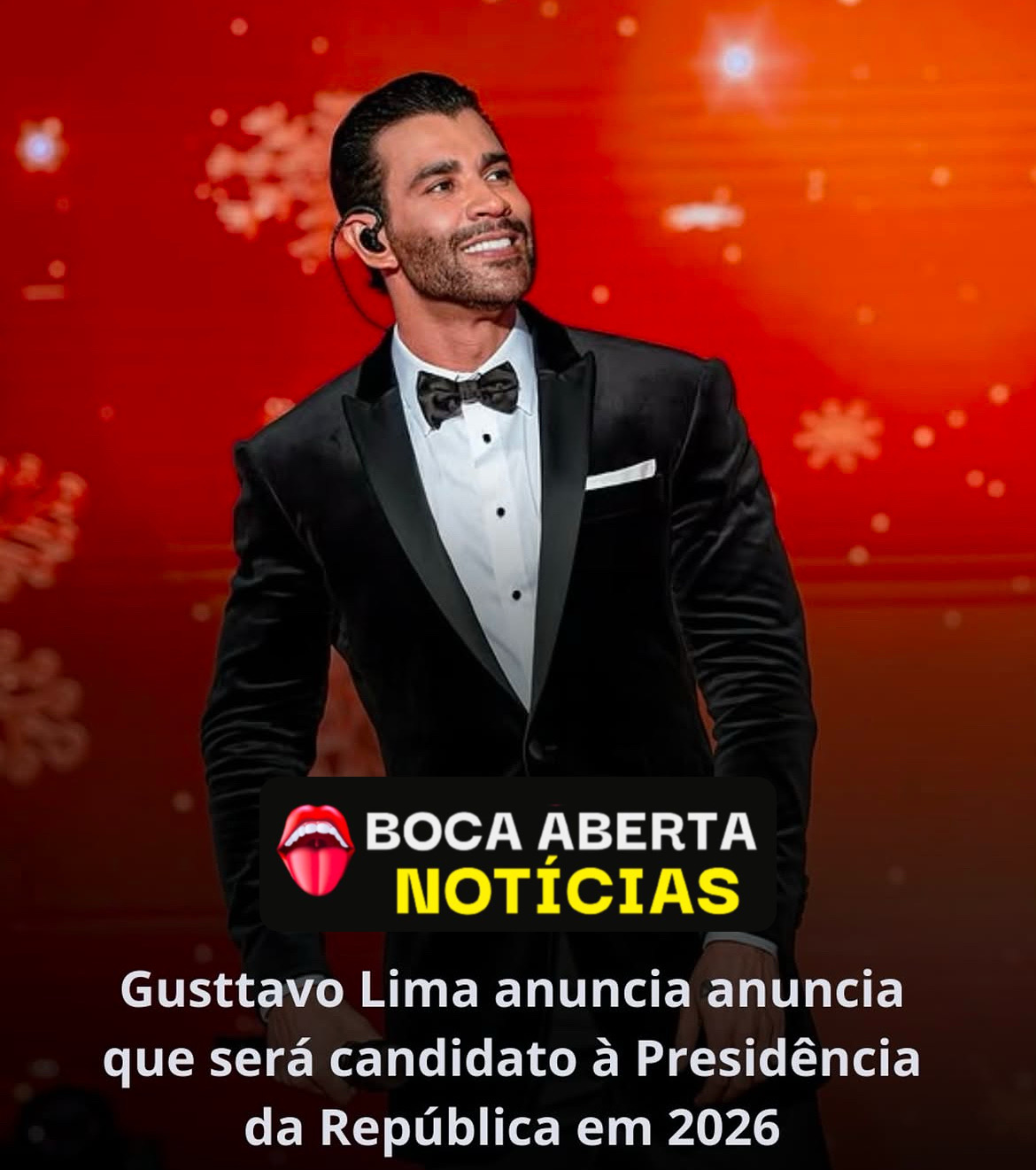 Gusttavo Lima anuncia que vai se candidatar à Presidência da República em 2026