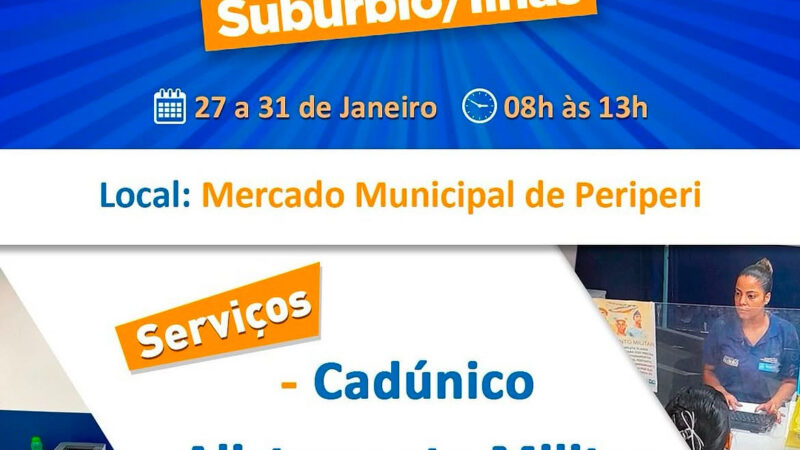 Prefeitura-Bairro Subúrbio/Ilhas oferece atendimento no Mercado Municipal de Periperi