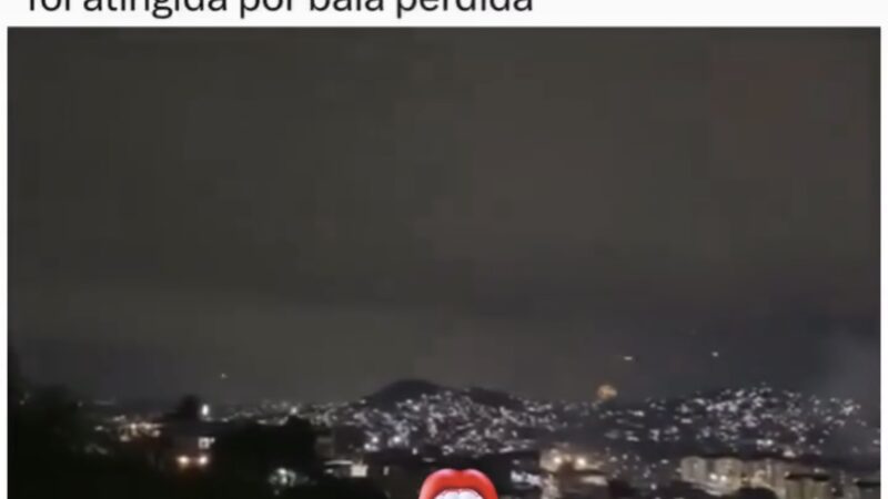 Vídeo divulgado nas redes sociais, mostra momento em que tiroteio acontece na virada do ano.
