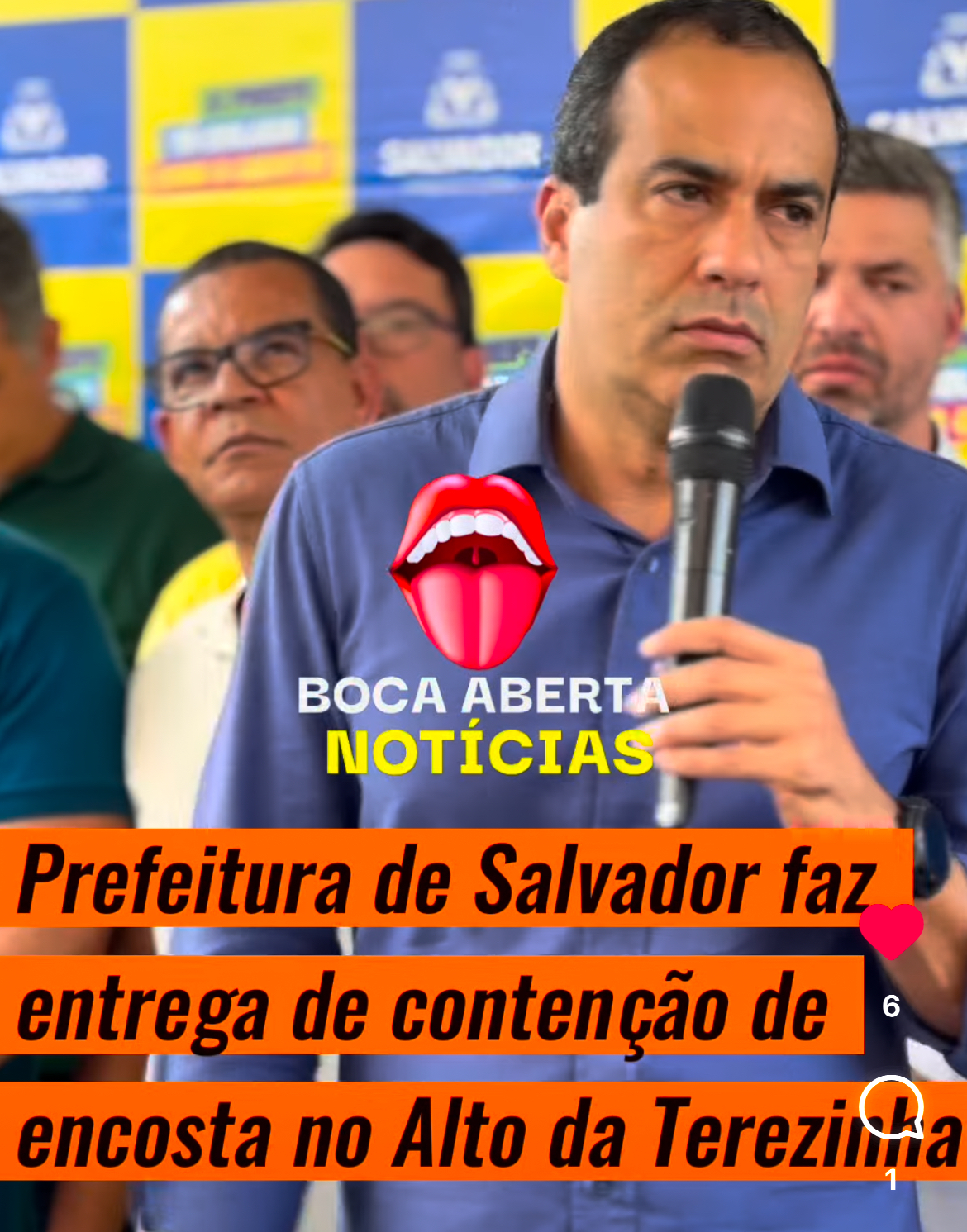 Prefeitura de Salvador entregou uma nova obra de contenção de encostas, desta vez na Travessa do Cajá.