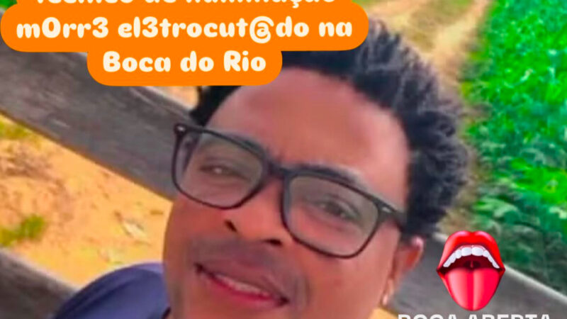 Técnico de iluminação morr3 el3trocut@do na Boca do Rio