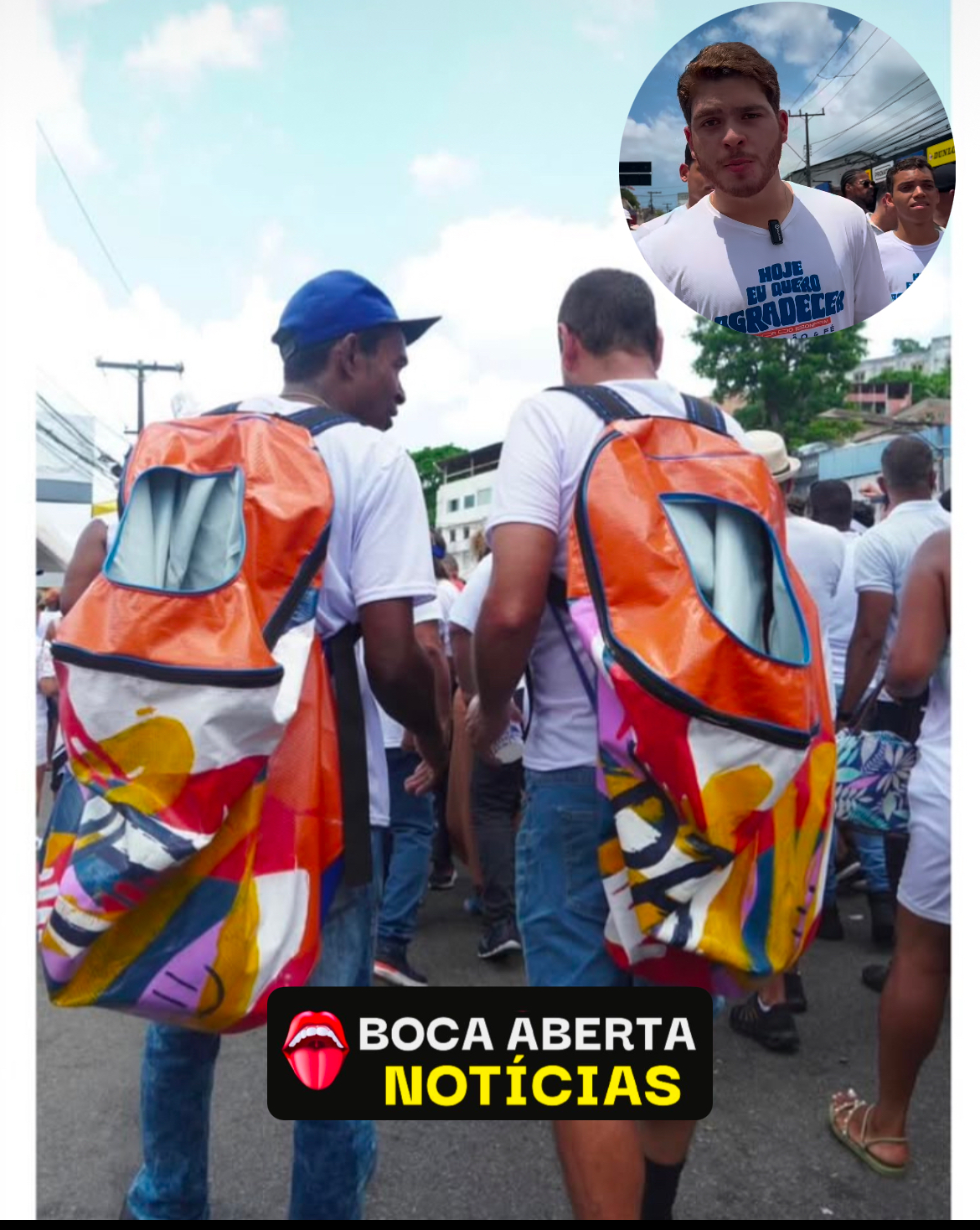 O Vereador Marcelo Guimarães Neto promoveu uma ação de sustentabilidade e conscientização ambiental na Lavagem do Bonfim em Salvador