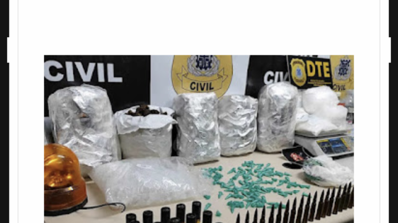 Laboratório de drogas é desarticulado pela DTE no bairro Jardim Acácia em Feira de Santana