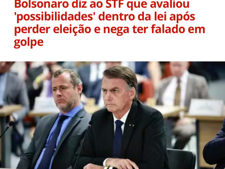 Bolsonaro nega tentativa de golpe e de prisão de autoridades, e admite conversas por alternativa ‘constitucional’