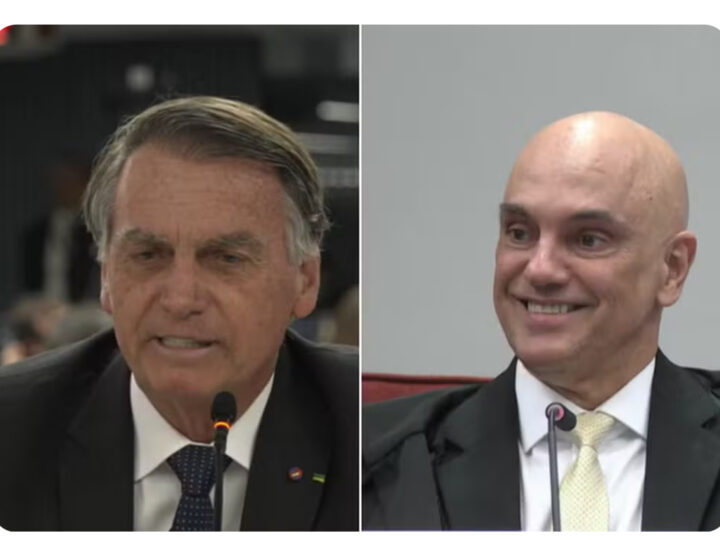 Bolsonaro brinca, convida Moraes para ser seu vice e escuta: ‘Eu declino’