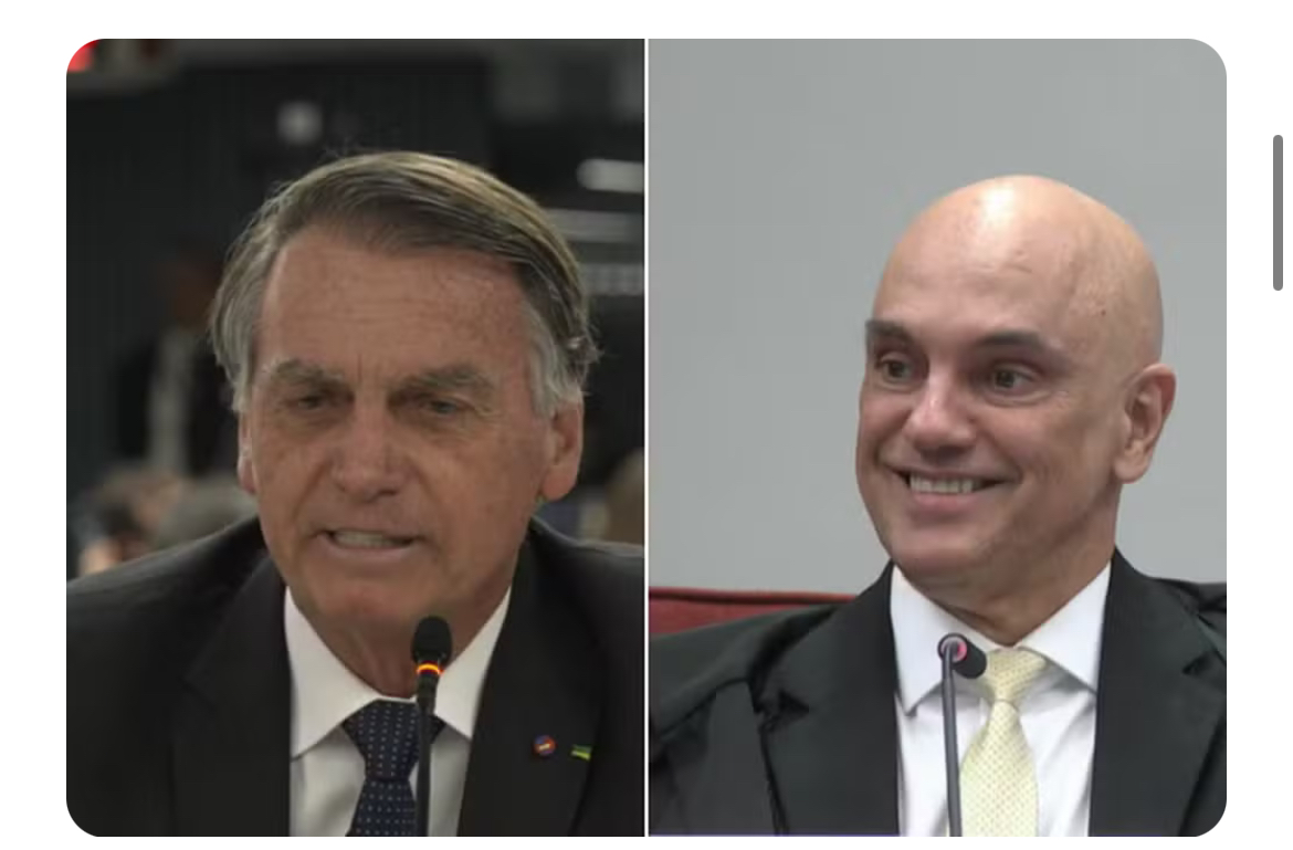 Bolsonaro brinca, convida Moraes para ser seu vice e escuta: ‘Eu declino’